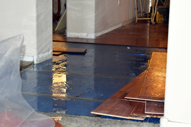 Professional Water Damage Restoration technician working in Grantsburg, WI